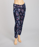 Thumbnail for your product : 7 For All Mankind Black Petals Garden Skinny Jeans - Petite