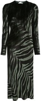Thumbnail for your product : Mason by Michelle Mason Zebra Print Midi Dress