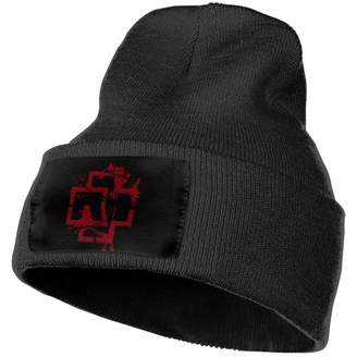 K321dsh21 Rammstein Band Unisex Beanie Hat Knit Hat Cap Cuffed Plain Skull Knit Hat Cap