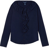Thumbnail for your product : Ralph Lauren Ruffle top Navy