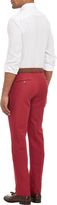 Thumbnail for your product : Incotex Twill Chinolino Chinos-Red