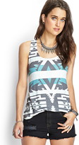 Thumbnail for your product : Forever 21 Tribal Print Racerback Tank