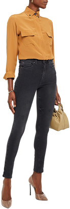 VVB Faded High-rise Skinny Jeans