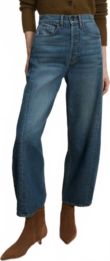 Veronica Beard Ryder Barrel Jean In Equinox Blue