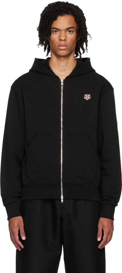 KENZO☆'Lucky Tiger' パッチ ジップ パーカー♪【送料込】 Kenzo Lucky Tiger Zipped Hoodie - ShopStyle