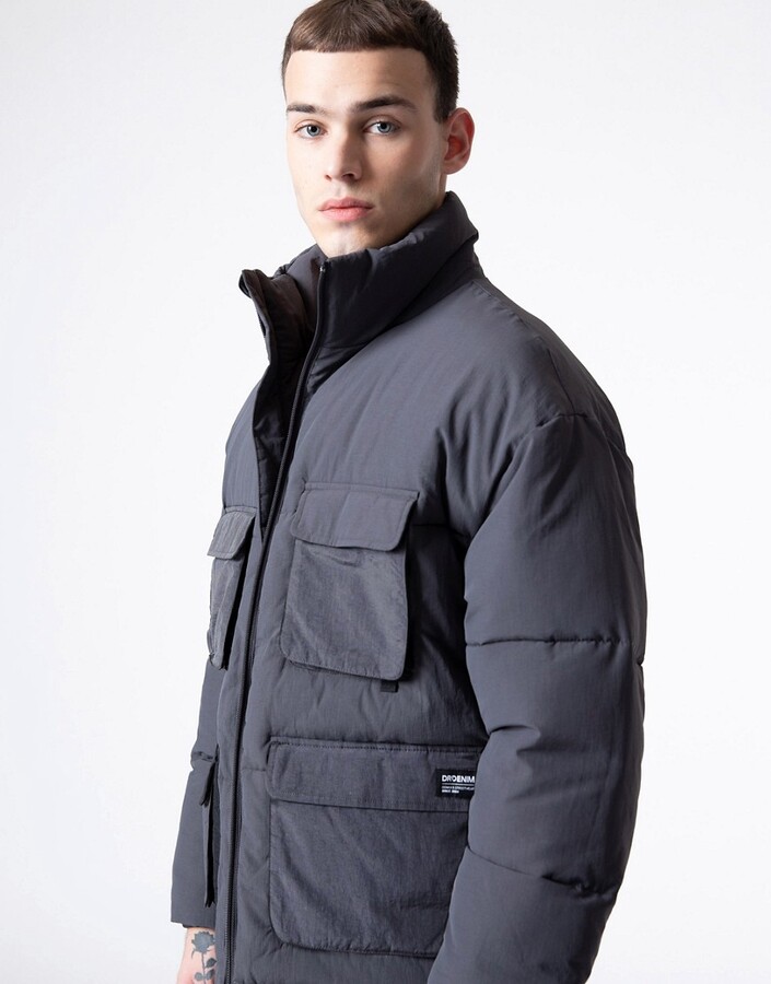 Grey Puffer Jacket Men | Shop the world's largest collection of fashion |  ShopStyle