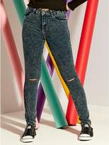 Thumbnail for your product : M&Co Teen acid wash ripped skinny jeans