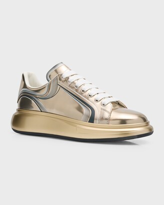 Buy Alexander McQueen Oversized Sneaker 'White Metallic Platinum' - 586204  WIBNR 9732 | GOAT