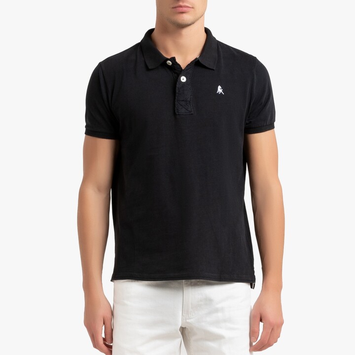 La Redoute Collections Cotton Jersey Polo Shirt - ShopStyle