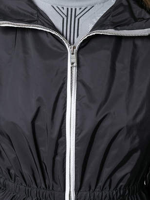 Prada contrast trim fitted jacket