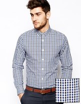 Thumbnail for your product : ASOS Smart Shirt In Long Sleeve With Gingham Check