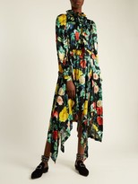 Thumbnail for your product : Preen by Thornton Bregazzi Arabella Floral-print Silk-satin Dress - Green Multi