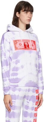 Ashley Williams Purple & White Money Hoodie