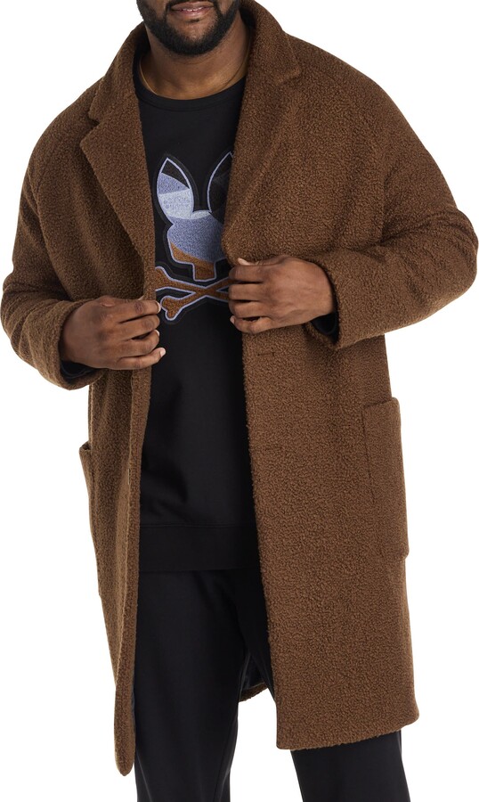 Tallia Big & Tall Teddy Overcoat