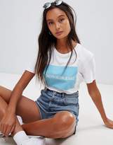 Thumbnail for your product : Calvin Klein Jeans T Shirt With Block Logo In White