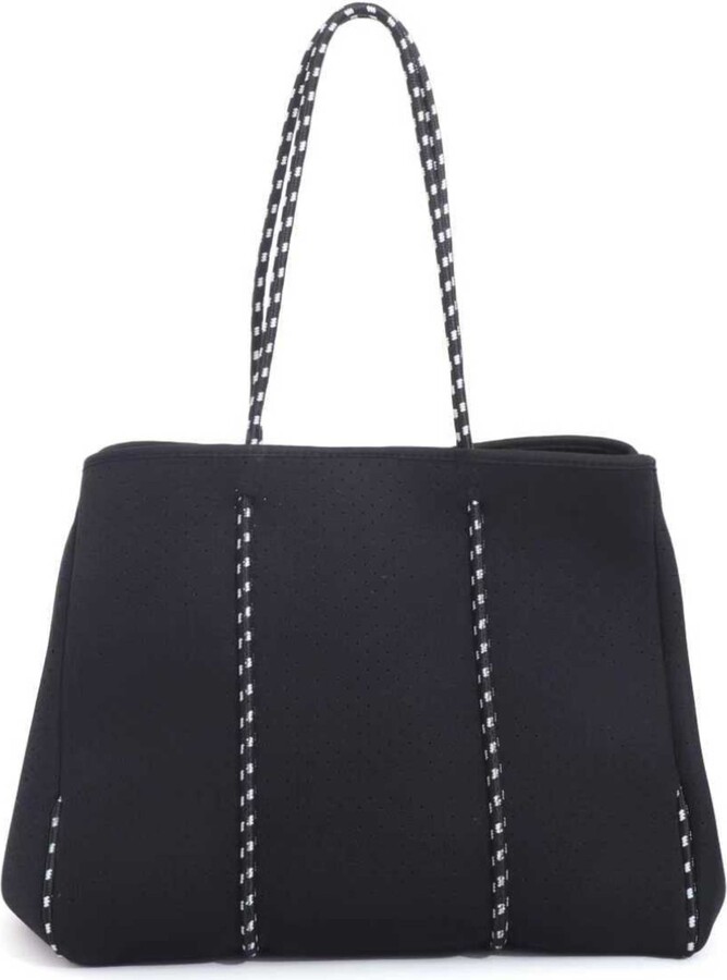 ADORNIA Black Neoprene Tote Bag