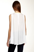 Thumbnail for your product : Aryn K Embroidered Trim Sleeveless Blouse