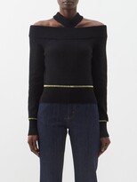 Thumbnail for your product : Alexander McQueen Halterneck Wool-blend Sweater
