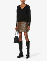 Thumbnail for your product : 360 Cashmere Ana snake-embroidered cashmere jumper