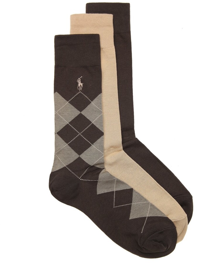 brown polo socks