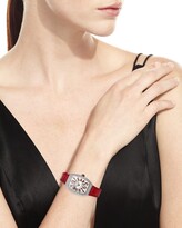 Thumbnail for your product : Franck Muller Lady Vanguard Watch with Diamonds & Alligator Strap, Red