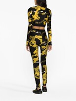Thumbnail for your product : Versace Jeans Couture Logo Couture-print crop top