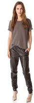 Thumbnail for your product : Vince Wrap Seam Leather Pants