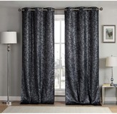 Thumbnail for your product : Duck River Textile Maddie Blackout Grommet Curtains 96" - Set of 2 - Black