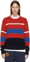 Burberry - Pull rayé multicolore Rugby