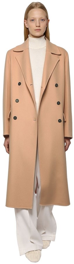 Jil Sander Double Breasted Wool & Cashmere Coat - ShopStyle