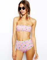 Thumbnail for your product : LaBelle LBR Swim LBR Bombora Bomb Pineapple Bandeau Bikini Top