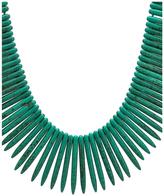 Thumbnail for your product : Kenneth Jay Lane Green Stick Gold Clasp Necklace