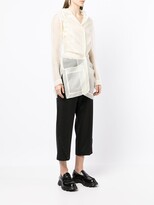 Thumbnail for your product : Cecilie Bahnsen Sheer Silk Shirt Jacket