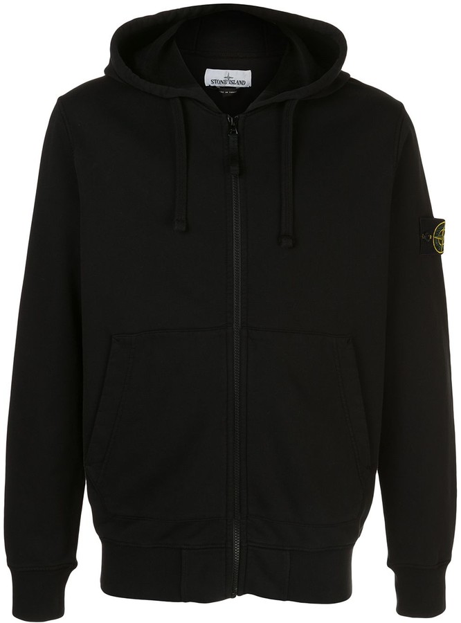 stone island black hoodie sale