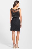 Thumbnail for your product : Pisarro Nights Embellished Lace Popover Sheath Dress