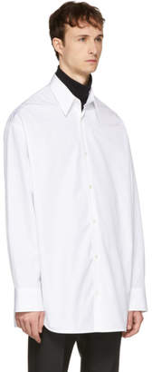 Calvin Klein White Embroidered Oversized Shirt