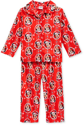 AME 2-Pc. Minnie Mouse Holiday Pajama Set, Toddler Girls (2T-4T)