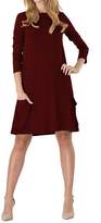 Thumbnail for your product : YMING Women's Summer Casual Loose Pocket Tunic Dress(,M)