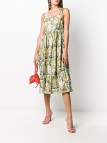 Thumbnail for your product : Shrimps Sketch-Print Midi Dress