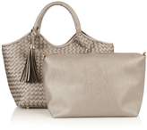 Thumbnail for your product : Oasis Pewter Woven `Maddie` Tote