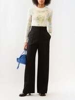Thumbnail for your product : Loewe Blurred-print Mesh Long-sleeved T-shirt