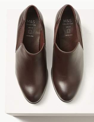 Marks and Spencer Wide Fit Leather Chelsea Loafers