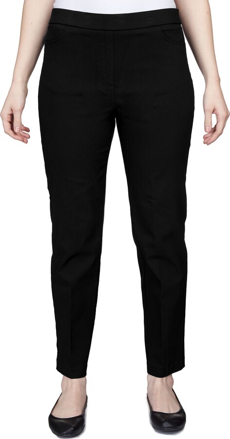 Alfred Dunner Petite Stretch Tummy Smoothing Average Pants