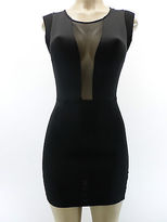 Thumbnail for your product : Forever 21 Sexy Black Mini Bodycon Sleeveless Dress Mesh Bust Back Cut Out S L