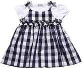 Thumbnail for your product : Il Gufo Jersey Bodysuit & Gingham Poplin Dress