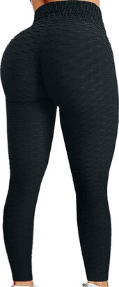 Generic High Waist Yoga Pants Tummy Control Workout Pants Running