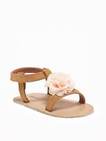 Thumbnail for your product : Old Navy Sueded Rosette Sandals for Baby