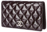Thumbnail for your product : Chanel Quilted Patent Yen Wallet