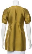 Thumbnail for your product : Burberry Metallic Short Sleeve Tunic