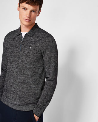 Ted Baker Textured jersey polo shirt